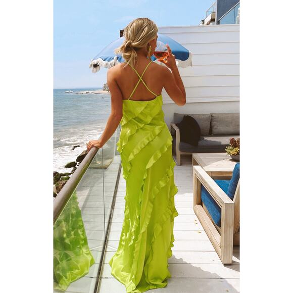 NEW – NWT Show Me Your Mumu Romance Ruffle Maxi Dress size S - Picture 5 of 7